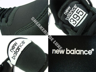 U395MNKW New Balance Black / White