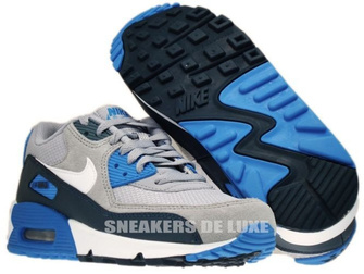 307793-083 Nike Air Max 90 Wolf Grey/White/-Armory Navy-Armory 307793-083