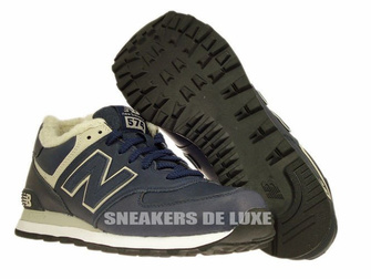 ML574NV New Balance 574 Navy Leather 