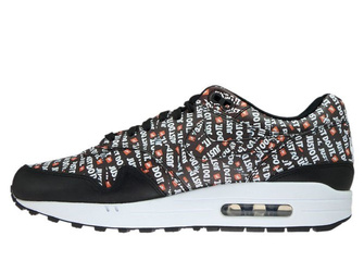 Nike Air Max 1 Premium 875844-009 Black/Total Orange/White