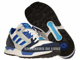 M18267 adidas Originals ZX 8000 Running White / Collegiate Royal / Collegiate Navy