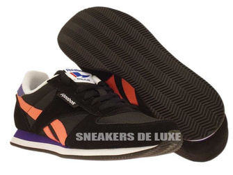 M46196 Reebok Royal CL Jogger BlackCoral/Violet/White
