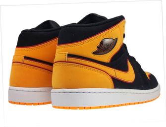 Nike Air Jordan 1 Mid SE FJ4923 008 Black/Vivid Orange