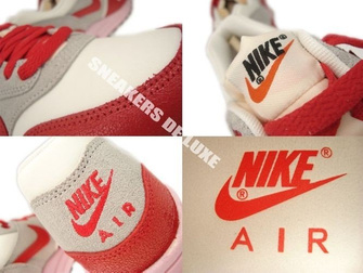 555284-103 Nike Air Max 1 Vintage Sail/Hyper Red-Street Grey-Iced Carmine