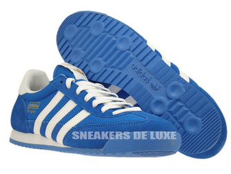 G50922 adidas Dragon Bluebird / Metallic Gold / White
