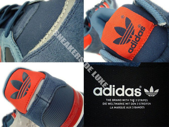M18260 Adidas ZX 750 Collegiate Navy / Poppy / Running White