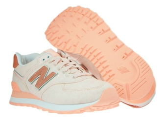 New Balance WL574SWA Pink with Diva Pink & White