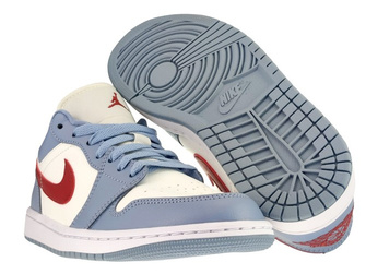 Nike Air Jordan 1 Low DC0774-164 Sail/Dune Red-Blue Grey-White