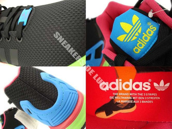 B34490 adidas ZX Flux Core Black / Core Black / Solar Green