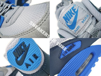 307793-083 Nike Air Max 90 Wolf Grey/White/-Armory Navy-Armory 307793-083