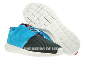 685196-400 Nike Rosherun NM FB Blue Lagoon/Classic Charcoal-Pure Platinum-Brown
