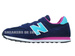 New Balance WL373NTP Navy / Turquoise / Pink