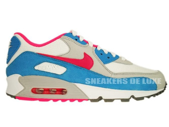 Nike Air Max 90 White/Pink Flash-Marina Blue 309298-104