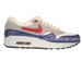 555284-100 Nike Air Max 1 Vintage Sail/Hyper Red–Street Grey–Blue Tint 