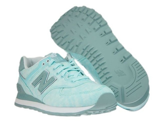 New Balance WL574SWB Ozone Blue with Storm Blue & Teal