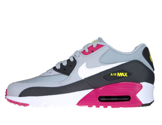 Nike Air Max 90 833418-027 Wolf Grey/White-Rush Pink-Volt