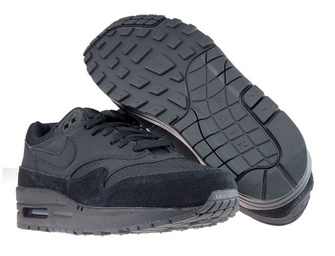 Nike Air Max 1 319986-045 Black/Black-Black-White