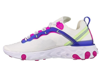 Nike React Element 55 BQ2728-104 White/Fire Pink-Sapphire