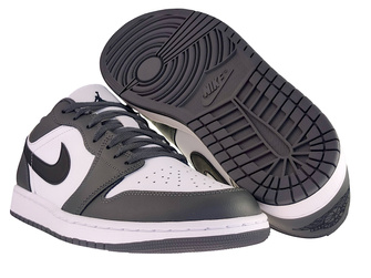 Nike Air Jordan 1 Low 553558-152 White/Black-Iron Grey