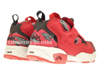 V61560 Reebok X Stash Insta Pump Fury OG Cycle Excellent Red/Grey/Steel