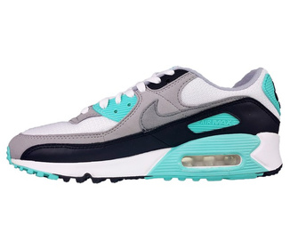 Nike Air Max 90 CD0881-100 White/Particle Grey-Hyper Turq