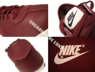 487777-660 Nike Cortez Classic OG Leather Dark Team Red/Team Red-Sail/White-Dark Obsidian 