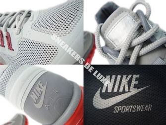 555616-006 Nike Air Max+ 2013 EXT Metallic Silver/Hyper Red Lightweight