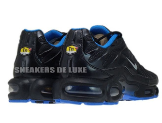 605112-028 Nike Air Max Plus TN 1 Black/Metallic Silver- Soar-White