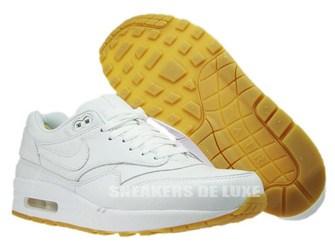 705007-111 Nike Air Max 1 Leather PA White/White-Gum Light Brown