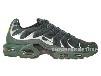 604133-303 Nike Air Max Plus TN 1 Black Bruse/Metallic Silver/Vintage Green