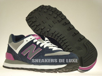 WL574SBS New Balance 574 Navy / Purple / Grey