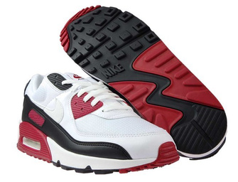 Nike Air Max 90 CT4352-104 White/White-New Maroon-Black
