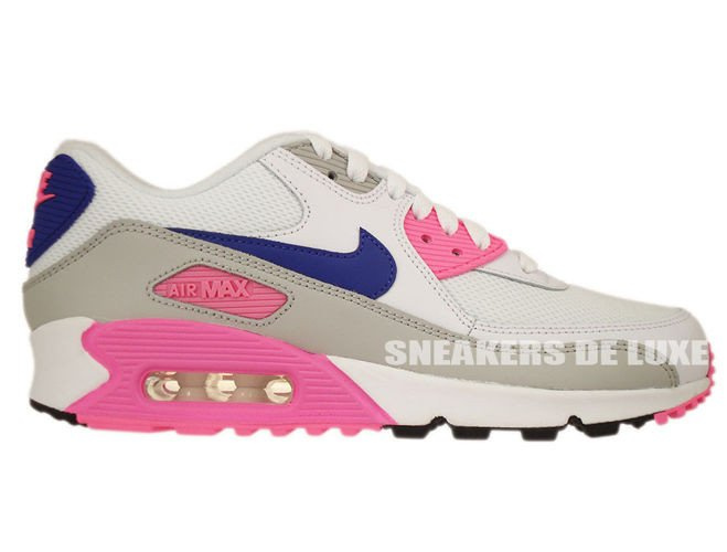 Nike air max 90 essential white concord zen grey pink sales