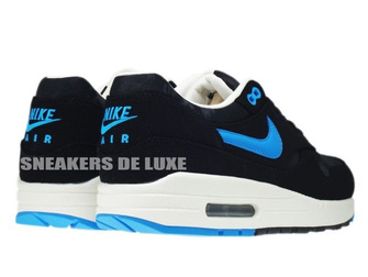 512033-041 Nike Air Max 1 Premium Black/Blue Her-Black-Sail