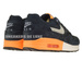 512033-400 Nike Air Max 1 Premium Dark Obsidian / Metallic Silver – Atomic Orange