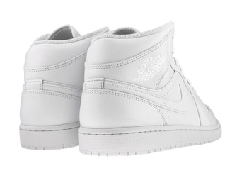Nike Air Jordan 1 Mid 554724-136 White/White-White