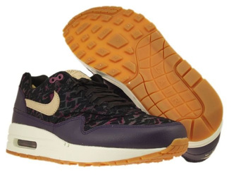 454746-500 Nike Air Max 1 Premium Purple Dynasty/Linen-Black-Raspberry Red
