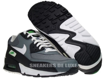 345188-012 Nike Air Max 90 Cool Grey/White-Hyper Verde
