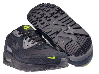 Nike Air Max 90 FQ2377-001 Black/Black-Volt-Cool Grey