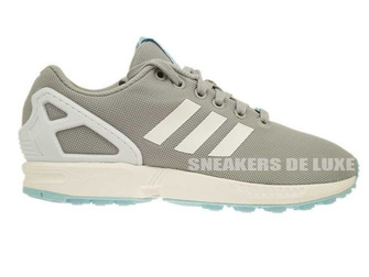 B34058 adidas ZX Flux Clear Onix / Ftwr White / Blush Blue