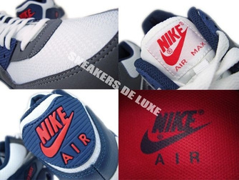 325018-098 Nike Air Max 90 Midnight Navy/Metallic Silver-Dark Grey