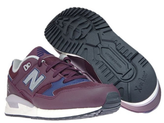New Balance M530LGC Leather Burgundy with Navy & White