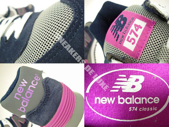 WL574SBS New Balance 574 Navy / Purple / Grey