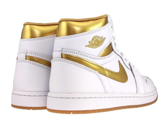 Nike Air Jordan 1 Retro Hi OG FD2596 107 White/Metallic Gold
