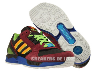 D65499 Adidas ZX 9000 Torsion Dark Brown/Macaw/Zest