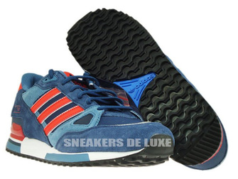 M18260 Adidas ZX 750 Collegiate Navy / Poppy / Running White