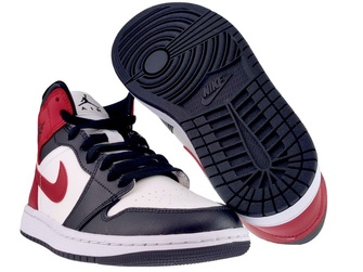 Nike Air Jordan 1 Mid BQ6472-160 Sail/Gym Red-Off Noir-White