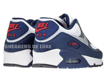 325018-098 Nike Air Max 90 Midnight Navy/Metallic Silver-Dark Grey