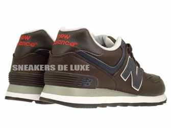 ML574NM New Balance 574 Brown / Navy Leather
