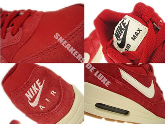 555766-600 Nike Air Max 1 Gym Red / Sail - Black - Black